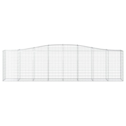 Coșuri Gabion Arcuite Fier Galvanizat - Set 5 Bucăți