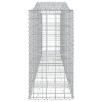 Coșuri Gabion Arcuite Fier Galvanizat - Set 5 Bucăți