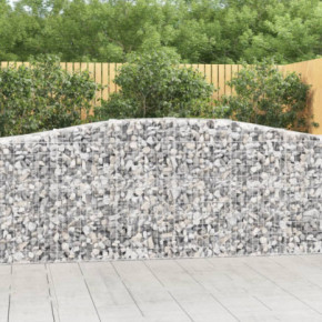 Coșuri Gabion Arcuite 9 buc - Barieră Decorativă Grădină