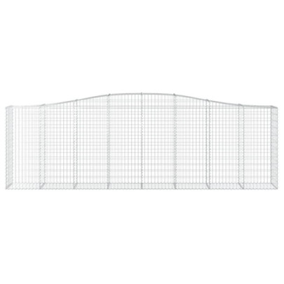 Coșuri Gabion Arcuite 2 Bucăți - Fier Galvanizat | Livrare Gratuită