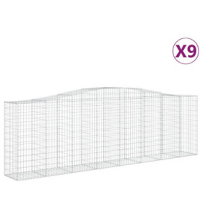 Coșuri Gabion Arcuite 9 buc - Fier Galvanizat | Livrare Gratuită 2