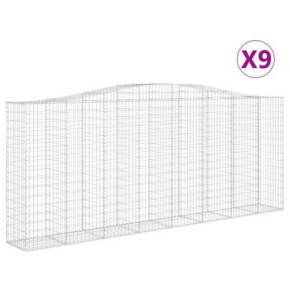 Set Coșuri Gabion Arcuite | Barieră Decorativă Grădină 2