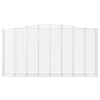 Coșuri Gabion Arcuite - 6 bucăți - Fier Galvanizat Rezistent