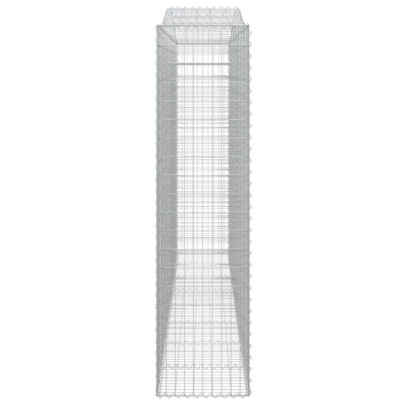 Coșuri Gabion Arcuite - 7 bucăți | Fier Galvanizat | Livrare Gratuită