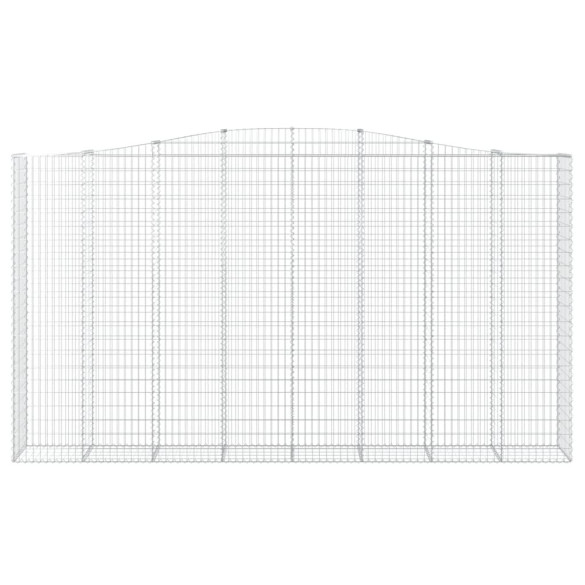 Coșuri Gabion Arcuite - 2 bucăți - Fier Galvanizat Rezistent