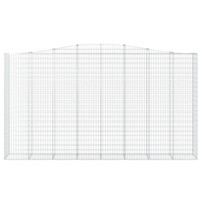 Coșuri Gabion Arcuite - 5 bucăți - Fier Galvanizat Rezistent