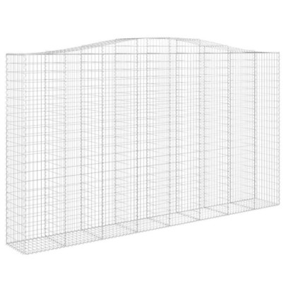 Coșuri Gabion Arcuite | 6 buc | Fier Galvanizat | Livrare Gratuită