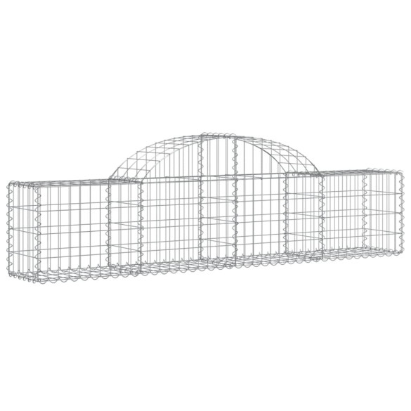 Coșuri Gabion Arcuite 6 buc - Fier Galvanizat | Decor Grădină
