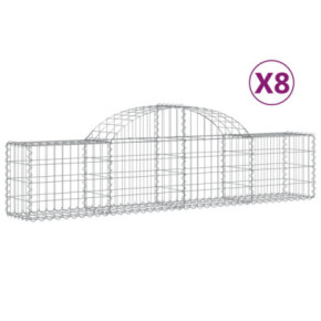 Coșuri Gabion Arcuite 8 buc - Fier Galvanizat - Livrare Gratuită 2