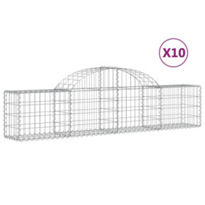 Coșuri Gabion Arcuite 10 buc - Fier Galvanizat | Livrare Gratuită 2