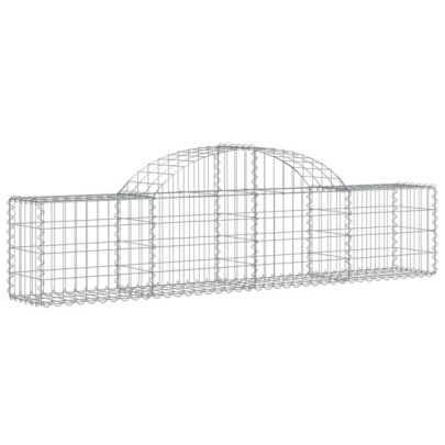 Coșuri Gabion Arcuite 14 buc - Fier Galvanizat | Livrare Gratuită