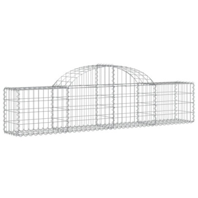 Coșuri Gabion Arcuite Fier Galvanizat - Barieră Grădină