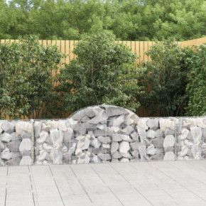 Coșuri Gabion Arcuite Fier Galvanizat - Decor Grădină