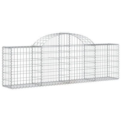 Coșuri Gabion Arcuite Fier Galvanizat - Decor Grădină