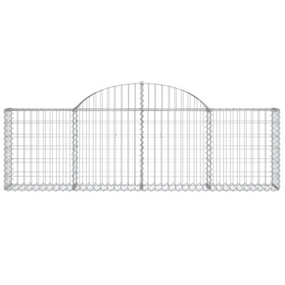 Coșuri Gabion Arcuite Fier Galvanizat - Decor Grădină