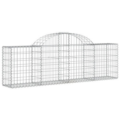 Coșuri Gabion Arcuite 5 buc - Fier Galvanizat Rezistent