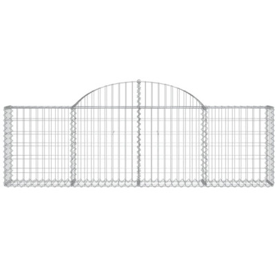 Coșuri Gabion Arcuite 6 buc - Fier Galvanizat | Livrare Gratuită