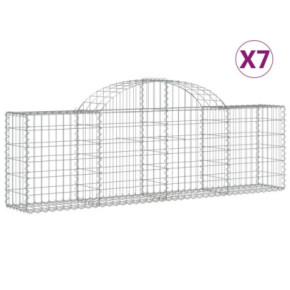 Coșuri Gabion Arcuite | Barieră Decorativă Grădină | Fier Galvanizat 2
