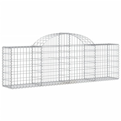 Coșuri Gabion Arcuite 11 buc - Fier Galvanizat Rezistent