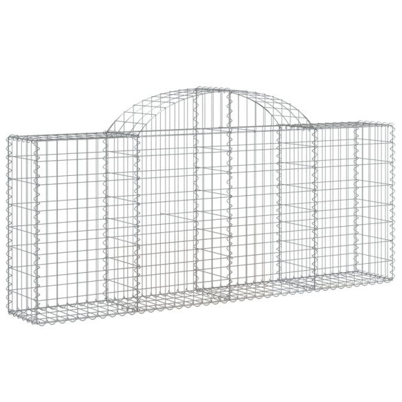 Coșuri Gabion Arcuite 4 buc - Fier Galvanizat | Livrare Gratuită
