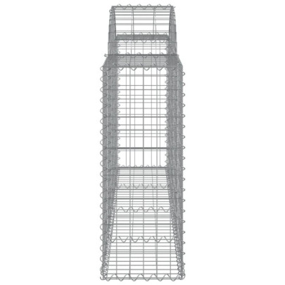 Coșuri Gabion Arcuite 4 buc - Fier Galvanizat | Livrare Gratuită