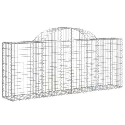 Coșuri Gabion Arcuite Fier Galvanizat | Gard Decorativ Grădină