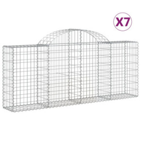 Coșuri Gabion Arcuite Fier Galvanizat - Barieră Grădină 2