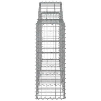 Coșuri Gabion Arcuite 10 buc - Fier Galvanizat | Livrare Gratuită