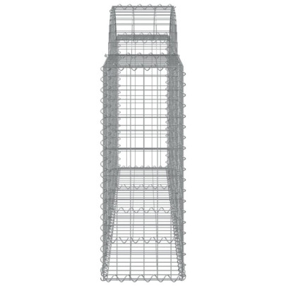 Coșuri Gabion Arcuite 12 buc - Fier Galvanizat - Livrare Gratuită