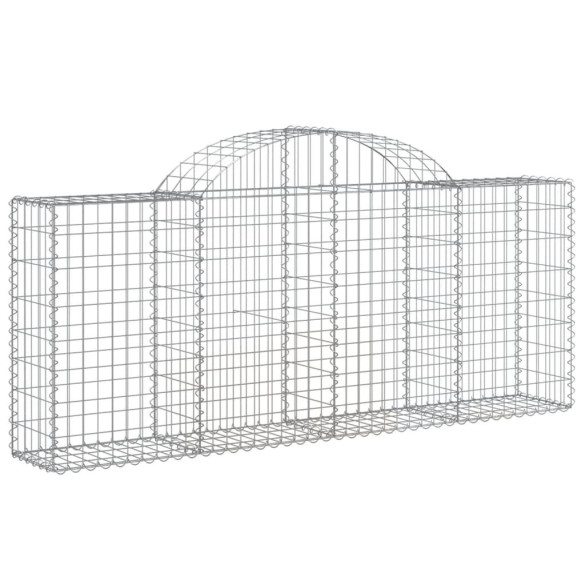 Coșuri Gabion Arcuite 14 buc - Barieră Decorativă Grădină