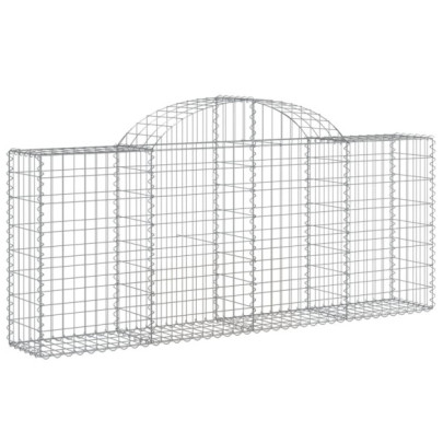 Coșuri Gabion Arcuite Fier Galvanizat - Barieră Decorativă