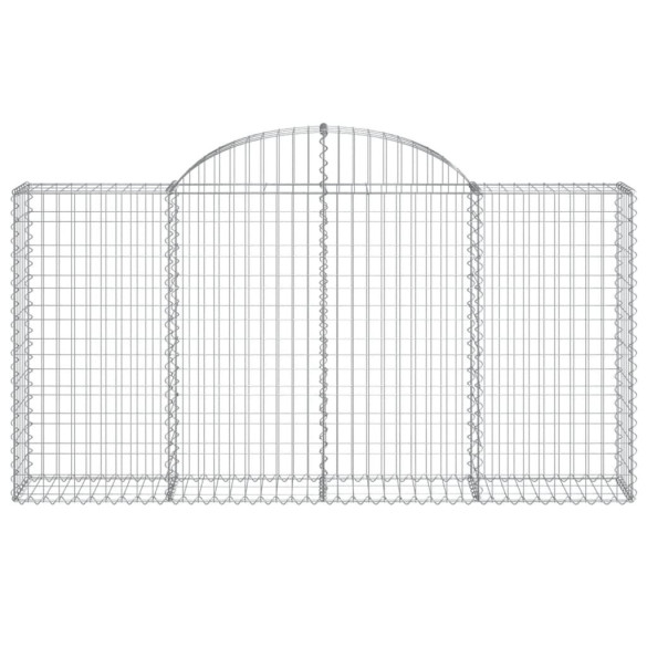 Coșuri Gabion Arcuite 8 buc - Barieră Decorativă Grădină