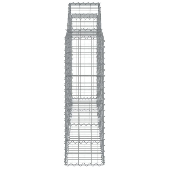 Coșuri Gabion Arcuite | Barieră Decorativă Grădină | Fier Galvanizat