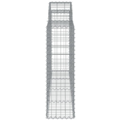 Coșuri Gabion Arcuite | Barieră Decorativă Grădină | Fier Galvanizat