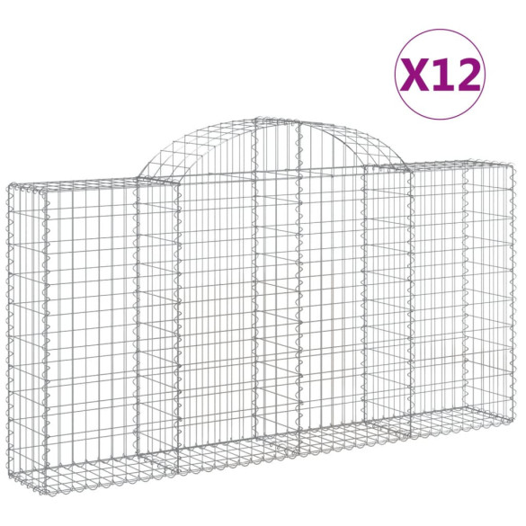 Coșuri Gabion Arcuite Fier Galvanizat | Garduri Durabile