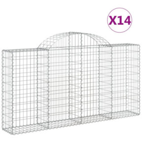 Coșuri Gabion Arcuite Fier Galvanizat | Barieră Grădină Decorativă 2
