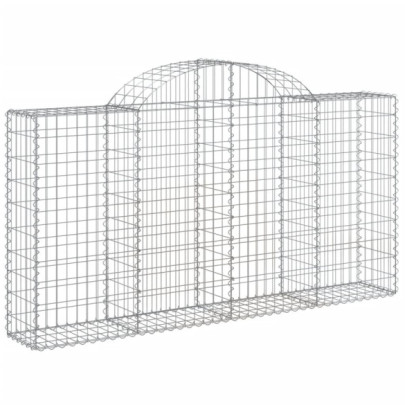 Coșuri Gabion Arcuite 25 buc - Fier Galvanizat | Livrare Gratuită