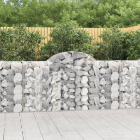 Coșuri Gabion Arcuite 40 buc - Gard Fier Galvanizat | Livrare Gratuită