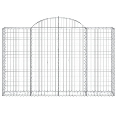 Coșuri Gabion Arcuite 6 buc - Fier Galvanizat | Livrare Gratuită