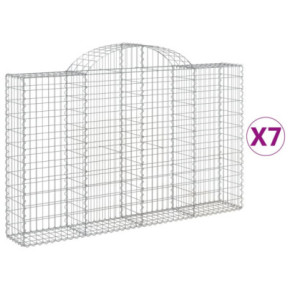Coșuri Gabion Arcuite 7 buc - Fier Galvanizat | Livrare Gratuită 2