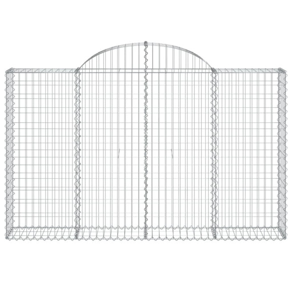 Coșuri Gabion Arcuite 10 buc - Fier Galvanizat - Livrare Gratuită