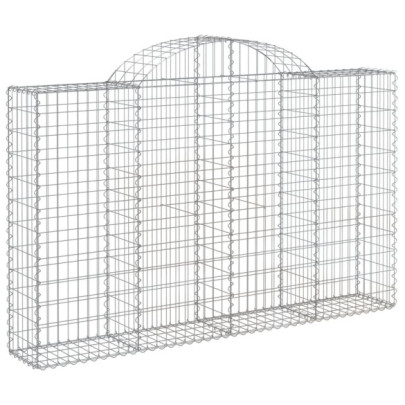 Coșuri Gabion Arcuite 20 buc - Barieră Decorativă Grădină