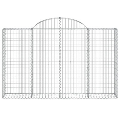 Coșuri Gabion Arcuite Fier Galvanizat - Barieră Grădină