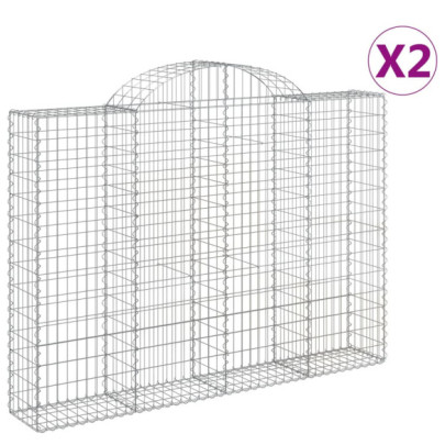 Coșuri Gabion Arcuite | Barieră Decorativă Grădină | Fier Galvanizat