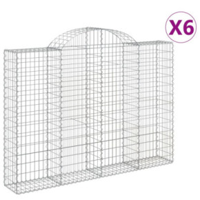 Coșuri Gabion Arcuite 6 buc - Fier Galvanizat | Livrare Gratuită 2