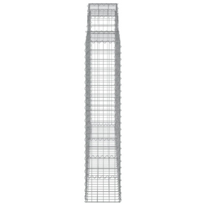 Coșuri Gabion Arcuite 10 buc - Fier Galvanizat | Livrare Gratuită