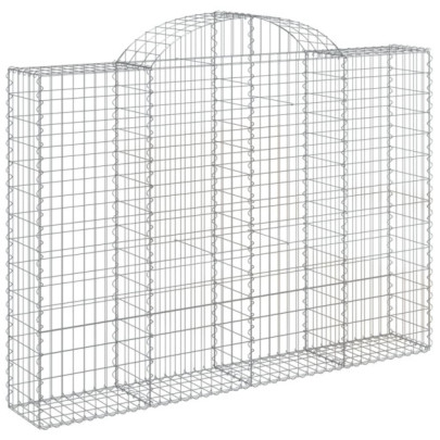 Coșuri Gabion Arcuite - 13 bucăți - Fier Galvanizat
