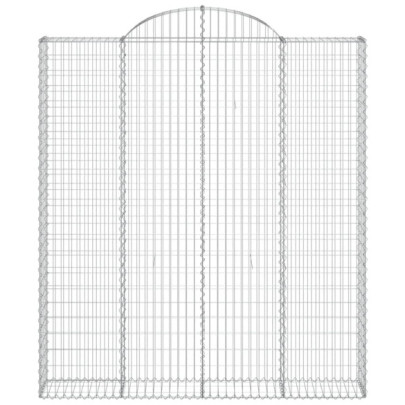 Coșuri Gabion Arcuite pentru Grădină - Fier Galvanizat