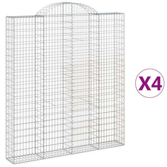 Coșuri Gabion Arcuite 200x30x220/240cm - Fier Galvanizat