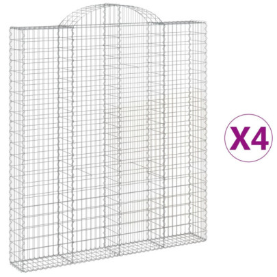 Coșuri Gabion Arcuite 200x30x220/240cm - Fier Galvanizat